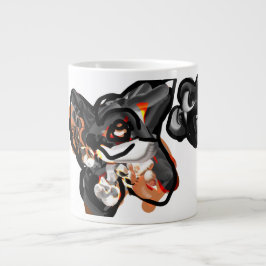 Caneca De Café Grande Pata de lobo no ar