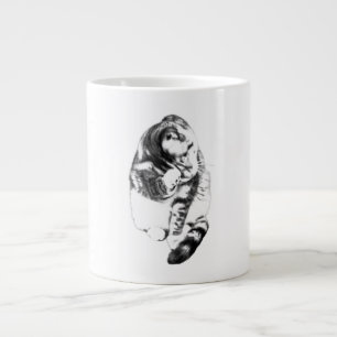 Caneca De Café Grande Patas Lavadas, Calor Cardíaco