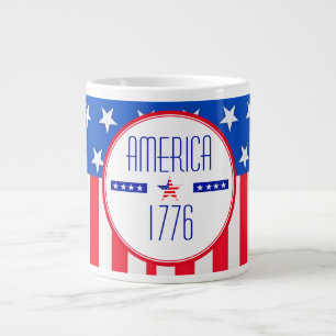 Caneca De Café Grande Patriótico Americano