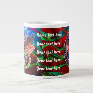 Caneca De Café Grande Patriótico ou Veterano Escolher um Comentários d