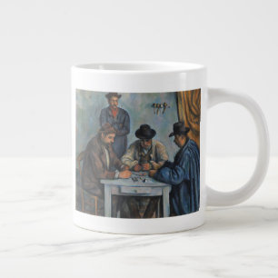 Caneca De Café Grande Paul Cezanne  Jogadores De Cartão