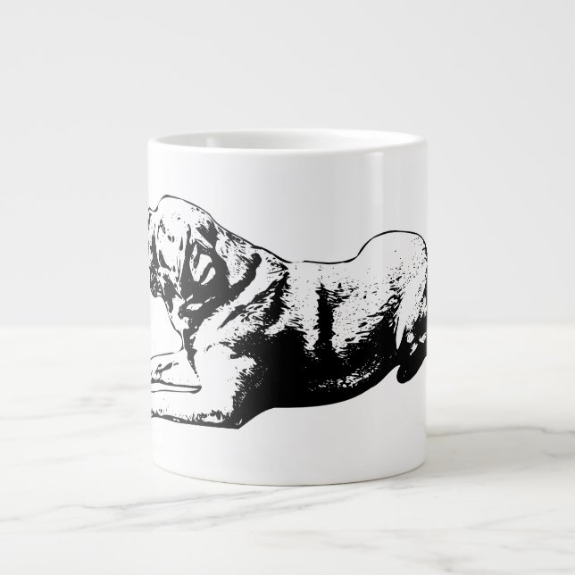 Caneca De Café Grande Pausa Esfinge - Ouro (Frente)