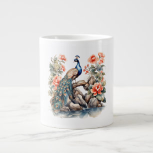 Caneca De Café Grande Pavão