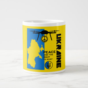 Caneca De Café Grande Paz Para A Ucrânia