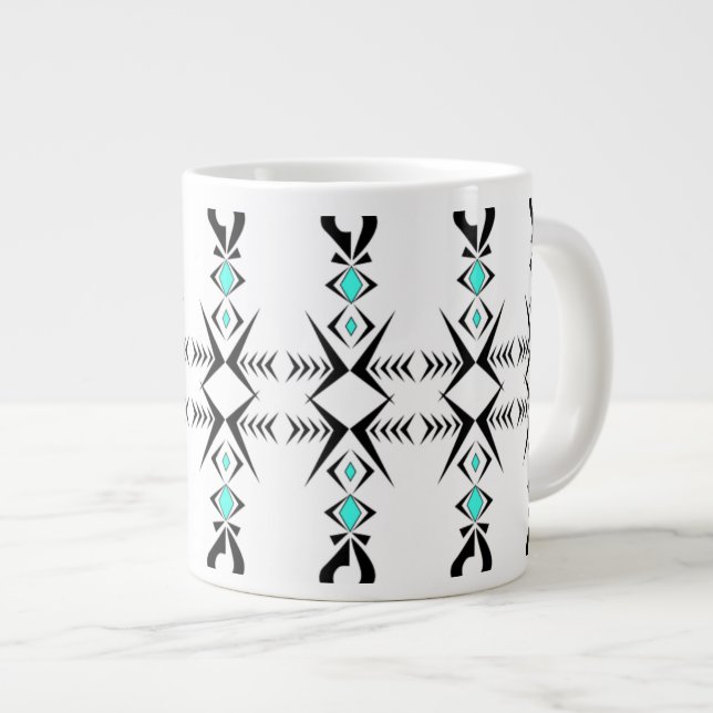 Caneca De Café Grande Paz ~ Tranquilo (Frente Esquerda)