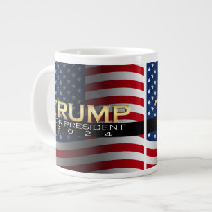 Caneca De Café Grande Pé para a Campanha Política Dourada do President