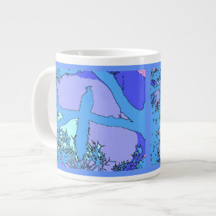 Caneca De Café Grande Peacock Jumbo Mug