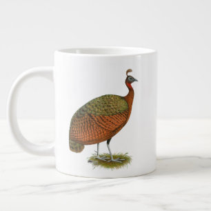 Caneca De Café Grande Peafowl do Congo