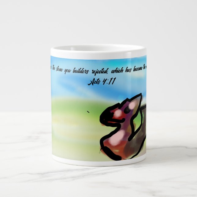 Caneca De Café Grande pedra Jesus  (Frente)