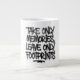 Caneca De Café Grande Pegue Voos Não Sentimentos Citação de Grafite Arco