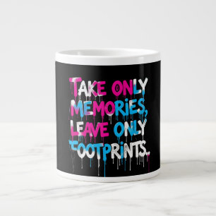 Caneca De Café Grande Pegue Voos Não Sentimentos Citação de Grafite Arco
