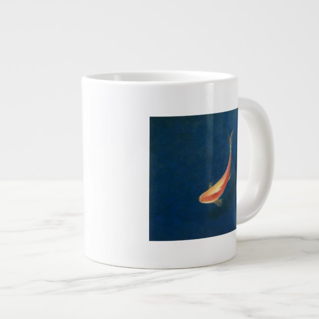 Caneca De Café Grande Peixe dourado (Frente Esquerda)