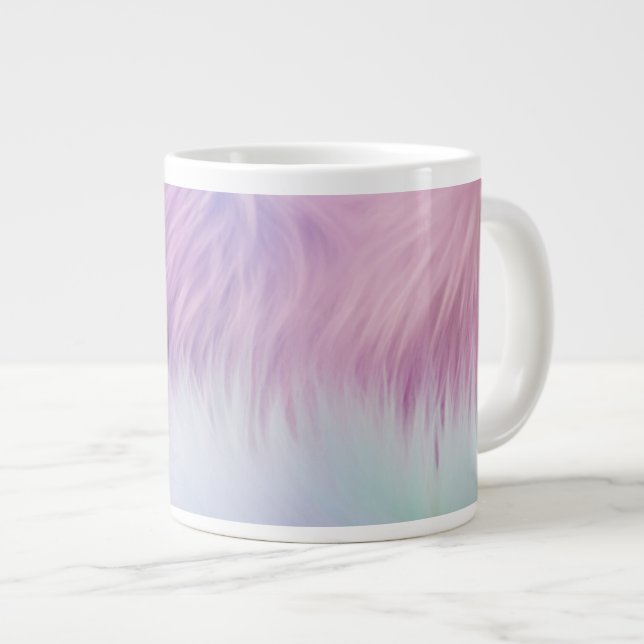 Caneca De Café Grande Pele Arco-Íris (Frente Esquerda)