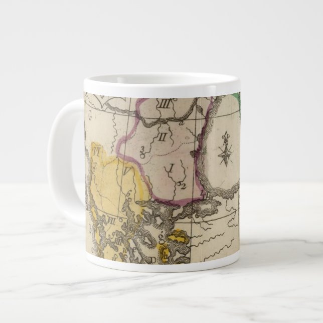 Caneca De Café Grande Península dos Balcãs 3 (Frente Esquerda)
