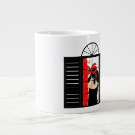 Caneca De Café Grande Pensando em você - Jumbo Mug