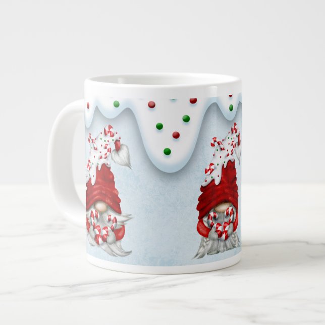 Caneca De Café Grande Pensando em você - Jumbo Mug (Frente Esquerda)