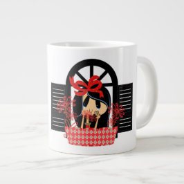 Caneca De Café Grande Pensando em você - Jumbo Mug