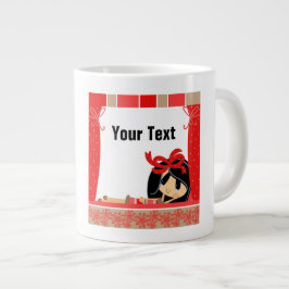 Caneca De Café Grande Pensando em você - Jumbo Mug