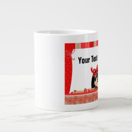 Caneca De Café Grande Pensando em você - Jumbo Mug