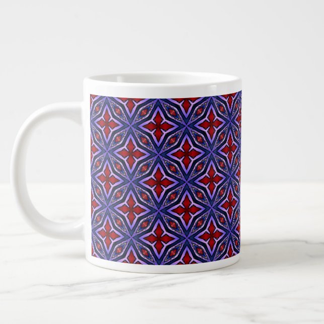 Caneca De Café Grande Pentas On Purple (Esquerda)