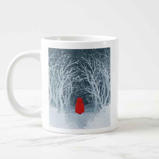 Caneca De Café Grande Pequeno Chapéu Vermelho (Esquerda)