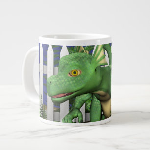 Caneca De Café Grande Pequeno Dragão