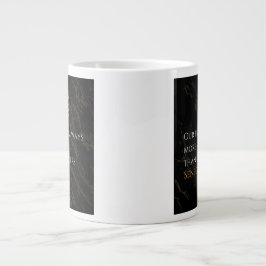 Caneca De Café Grande Percepção do Seneca: Medos comparados aos perigos
