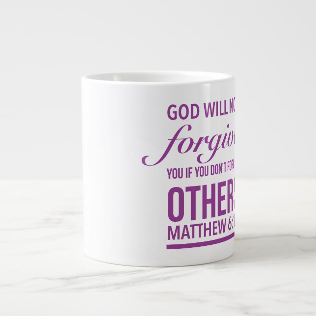 Caneca De Café Grande Perdão - Jumbo Mug (Frente)