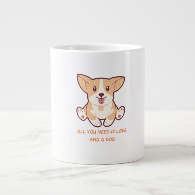 Caneca De Café Grande Perfect Designs for Dog Lovers & Pet Gifts (Frente)