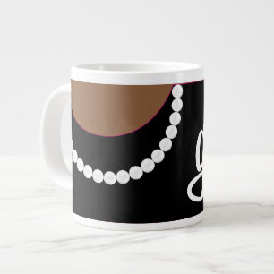 Caneca De Café Grande Pérolas de embreagem e Jumbo Mug
