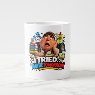Caneca De Café Grande Personagens Engraçados Balão de Volta às Aulas
