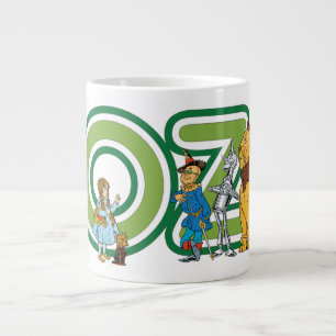 Caneca De Café Grande Personagens Vintage do Mágico de Oz e Letras de Te