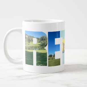 Caneca De Café Grande Personalização de Aposentaduras Pessoais Fotografi