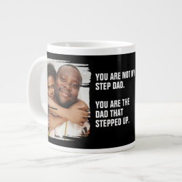 Caneca De Café Grande Personalizada 2 Fotografias Do Pai Que Surpreendeu