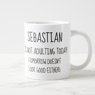 Caneca De Café Grande Personalizado Não Adulta Hoje