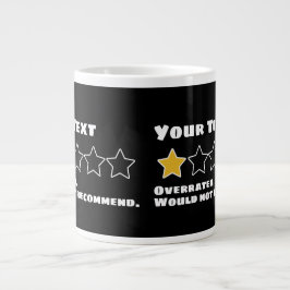 Caneca De Café Grande Personalizado Sobreclassificado Não Recomendaria