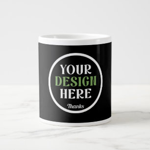 Caneca De Café Grande personalizado, único, elegante e minimalista