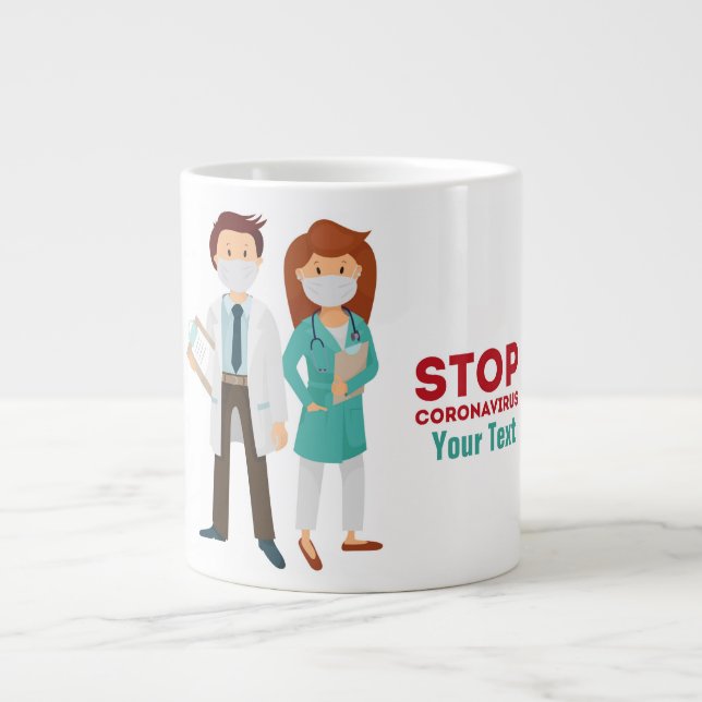 Caneca De Café Grande Personalizar (Frente)