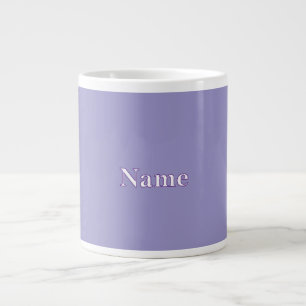 Caneca De Café Grande Personalizar lavanda com Nome
