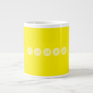 Caneca De Café Grande personalizar o nome de 5 letras para presentes e e