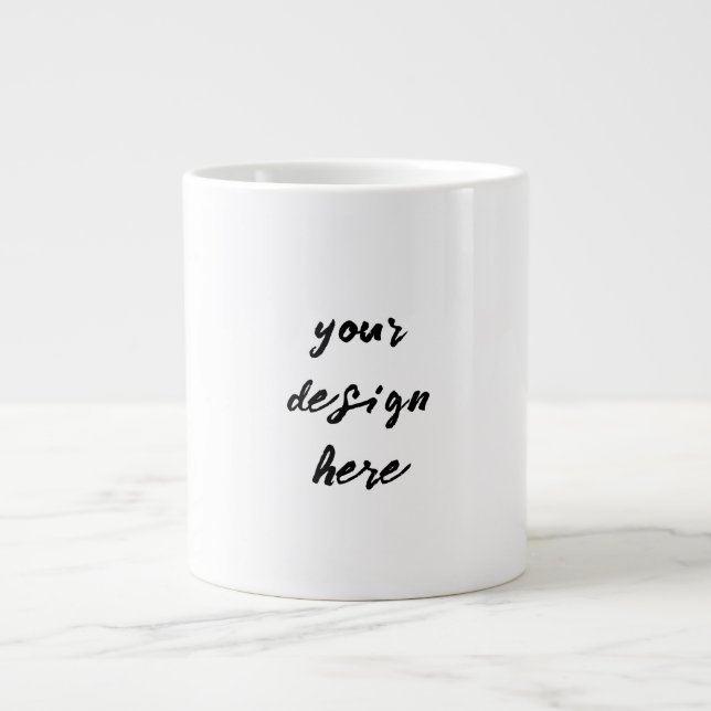 Caneca De Café Grande Personalizar ou personalizar (Frente)