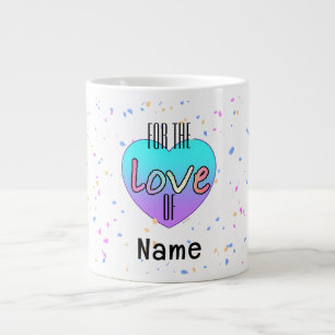 Caneca De Café Grande Personalizar Pelo Amor Do Nome