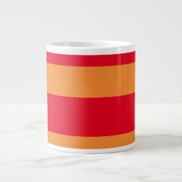 Caneca De Café Grande Personalizar Red E Dourado Adicionar Nome Da Equip