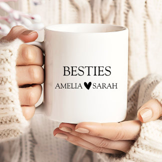Caneca De Café Grande Personalized Besties Coffee Mug Best Friend Gift