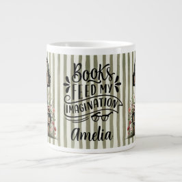 Caneca De Café Grande Personalized Books Feed My Imagination