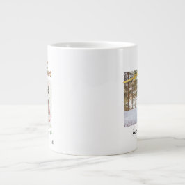 Caneca De Café Grande Personalized christmas holiday photo x Mas tee