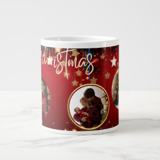 Caneca De Café Grande Personalized Christmas Mug Merry Christmas Photo