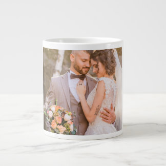 Caneca De Café Grande Personalized Custom Couple Photo