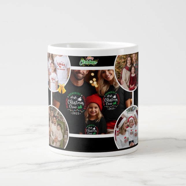 Caneca De Café Grande Personalized Family Christmas Mug 2025 (Frente)