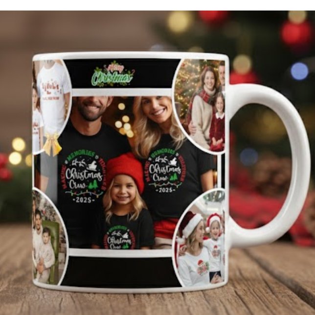 Caneca De Café Grande Personalized Family Christmas Mug 2025 (Criador carregado)